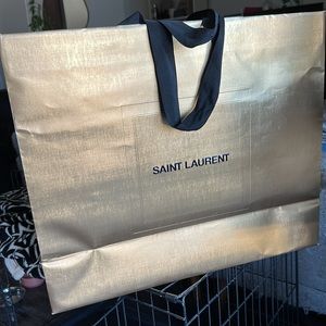 YSL Saint Laurent limited edition Gold Holiday XLG Shopping Bag Accepting Offers